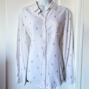 Beachlunchlounge Blouse Flamingo Print Large